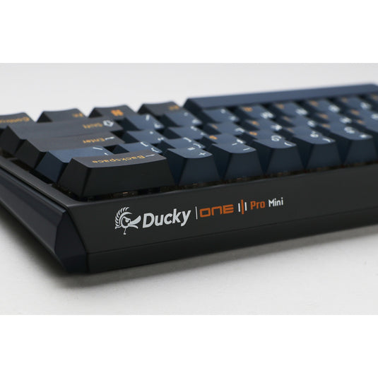 Ducky one 3 pro mini rgb mechanisch gaming toetsenbord (zwart, us lay-out (qwerty), cherry mx2a brown, 60%, rgb led, double-shot pbt, quack mechanics, hot swap)