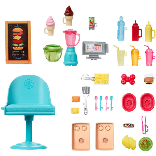 Barbie fresh 'n' fun food truck poppen accessoires