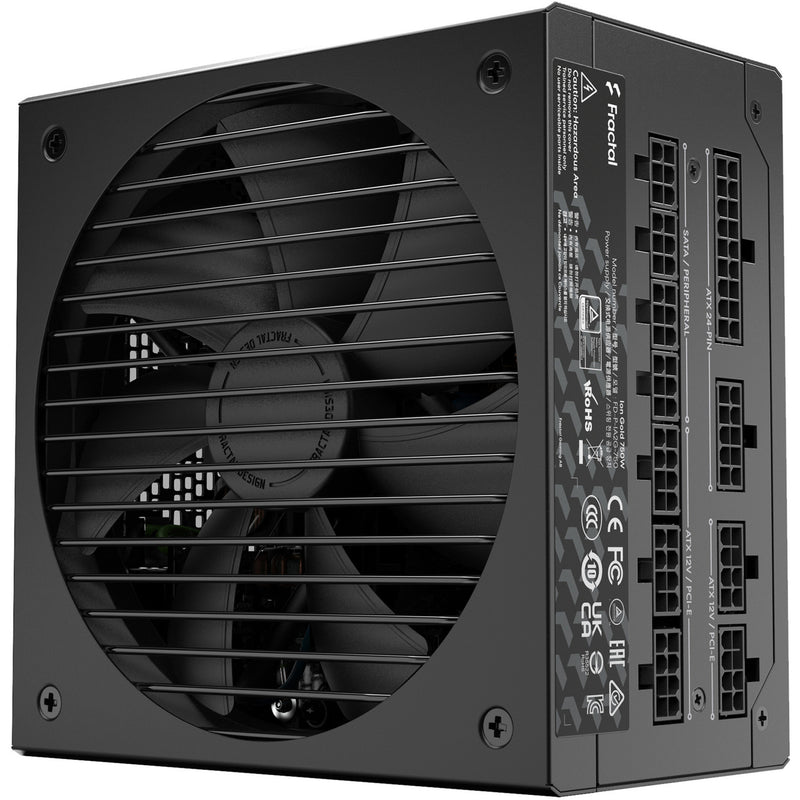 Cargue la imagen en el visor de la galería, Fractal design ion gold 3 modulaire 750 watt voeding (zwart, 1x 12v-2x6, 3x pcie)
