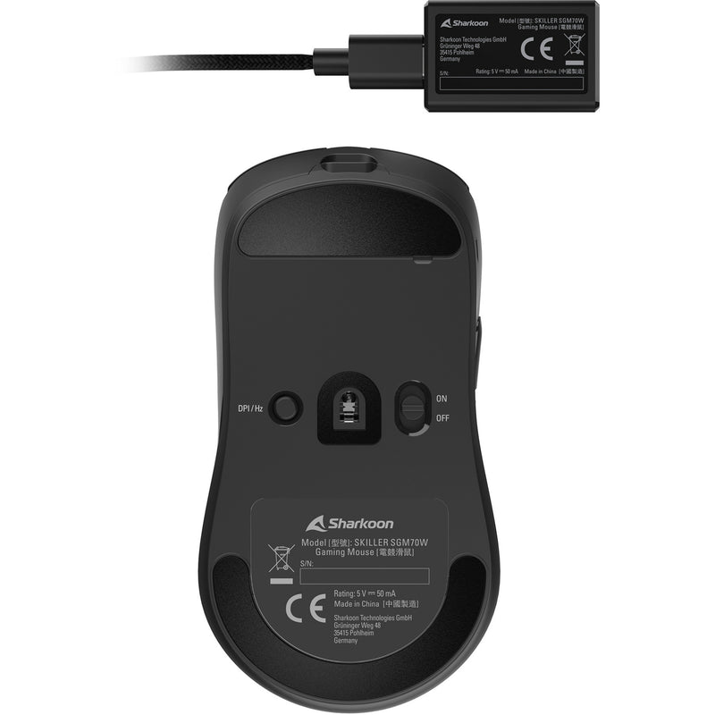 Afbeelding laden in galerijviewer, Sharkoon skiller sgm70w gaming muis (zwart, 400 - 26.000 dpi)
