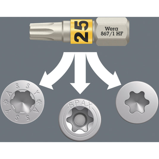 Wera bit-check 12 wood tx hf 1 bitset (12‑delig)
