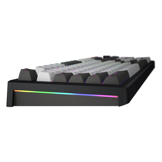 Hator skyfall pro wireless rgb mechanisch gaming toetsenbord (zwart, us lay-out (qwerty), hator aurum vanilla silent, 100%, rgb, double-shot pbt, hot-swap, 2.4ghz bluetooth usb-c)