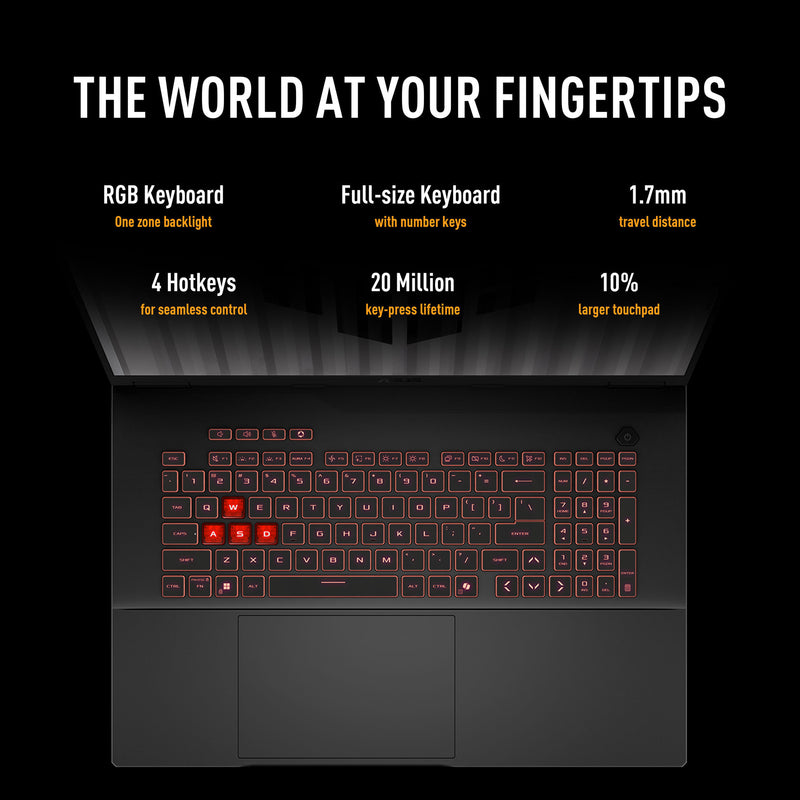 ギャラリービューアに画像をロードする, Asus tuf gaming a18 fa808up-s8011w 18 gaming laptop (zwart grijs | r7 260 | rtx 5070 | 16 gb | 1 tb ssd)
