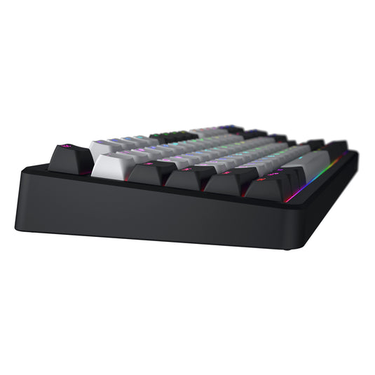Hator rockfall 3 tkl wireless rgb mechanisch gaming toetsenbord (zwart, us lay-out (qwerty), 80% (tkl), rgb, pbt keycaps, hotswap, 2.4 ghz bluetooth usb-c)