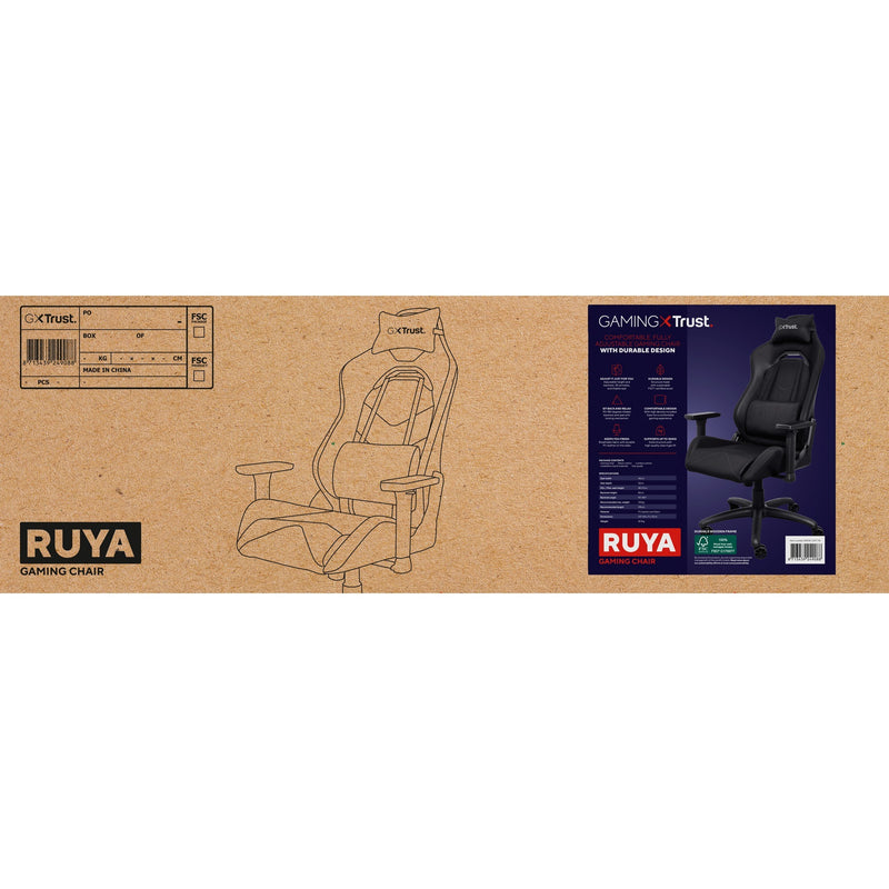 Afbeelding laden in galerijviewer, Trust gxt 714 ruya gamingstoel (zwart)

