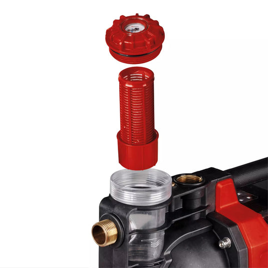 Einhell aquinna accu automatische tuinpomp (rood zwart, accu en oplader niet inbegrepen, power x-change)