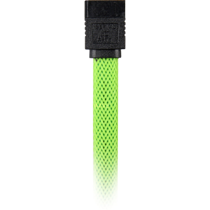 Load image into Gallery viewer, Sharkoon sata iii sleeve kabel (groen, 0,6 meter)
