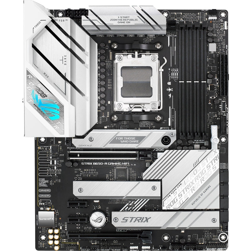 Load image into Gallery viewer, Asus rog strix b650-a gaming wifi socket am5 moederbord (zilver, raid, 2.5 gb-lan, wi-fi 6e, bt, sound, atx)
