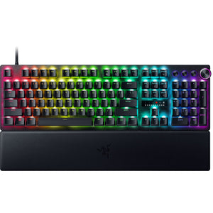 Razer huntsman v3 pro rgb mechanisch gaming toetsenbord (zwart, us lay-out (qwerty), analog optical gen 2, 100%, double-shot pbt)