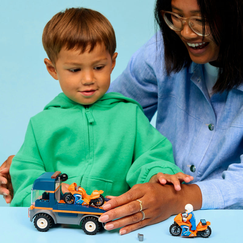 Load image into Gallery viewer, Lego city 60491 transportwagen voor motoren
