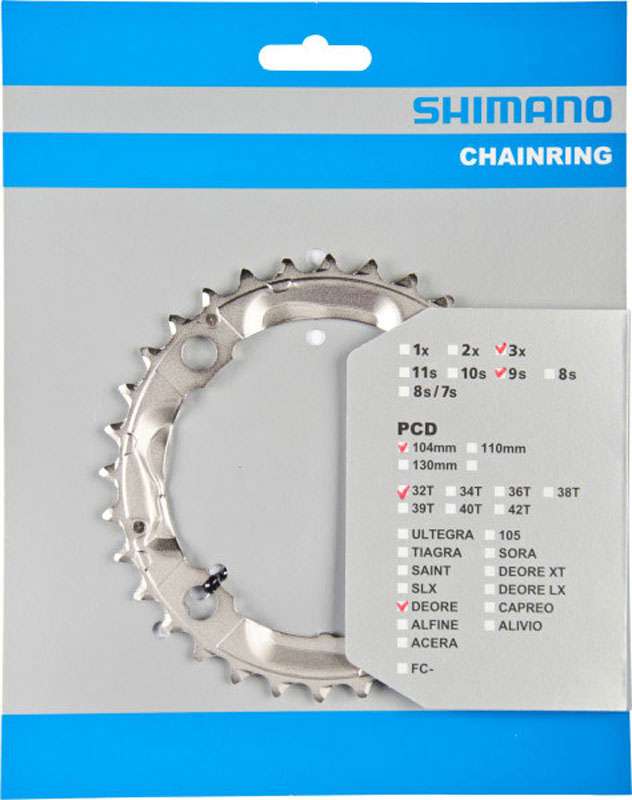 Load image into Gallery viewer, Shimano kettingblad Deore 9V 32T 4arm FC-M531 Y1J898070
