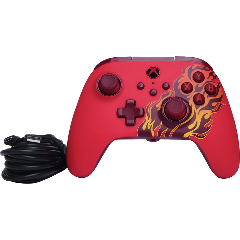 Chargez l'image dans la visionneuse de la galerie, Powera advantage controller met kabel voor de xbox series x|s - rood vuur (rood, xbox series x|s, xbox one, pc)
