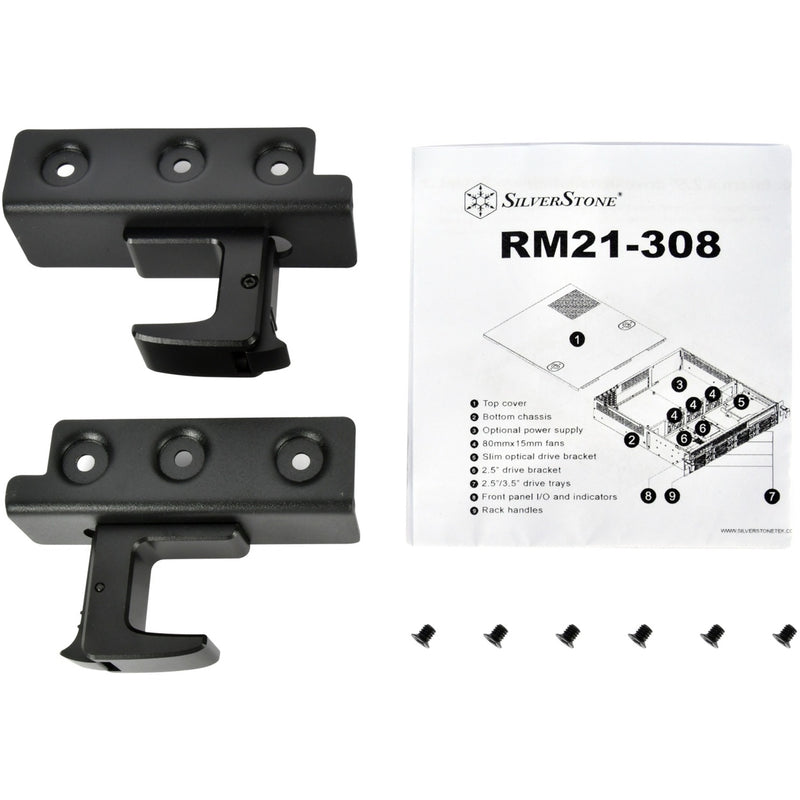 Chargez l'image dans la visionneuse de la galerie, Silverstone rm21-308 rack behuizing (zwart | 1x usb-a 2.0 | 1x usb-a 3.2 (5 gbit s))
