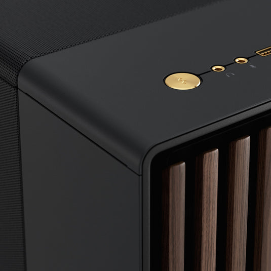 Fractal design north xl midi tower behuizing (zwart houtkleur | 2x usb-a | 1x usb-c)