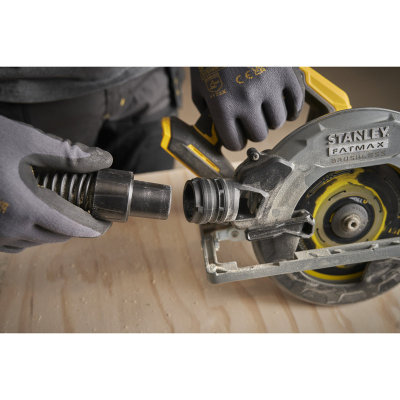 Load image into Gallery viewer, Stanley fatmax v20 18v cirkelzaag 190mm handcirkelzaag (zwart geel, accu en oplader inbegrepen, met koffer)
