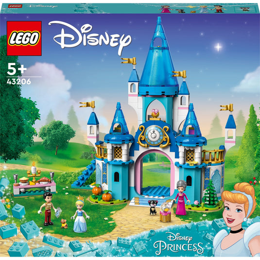 Lego disney princess - het kasteel van assepoester en de knappe prins constructiespeelgoed (43206)