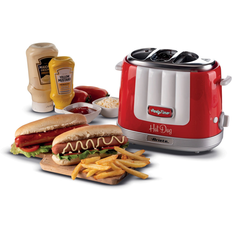 Load image into Gallery viewer, Ariete party time hotdogmaker 0206 00 hot dog maker (rood wit)
