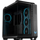 Asus tuf gaming gt502 horizon argb midi tower behuizing (zwart | 3x usb-a | 1x usb-c | tempered glass)