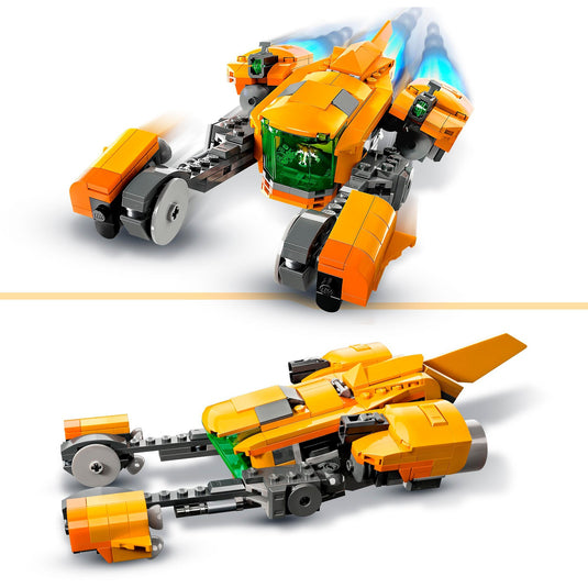 Lego marvel - het schip van baby rocket constructiespeelgoed (76254)