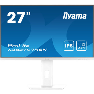Iiyama prolite xub2797hsn-w2 27 monitor (wit, hdmi, displayport, 2x usb-a, 3x usb-c, rj-45)
