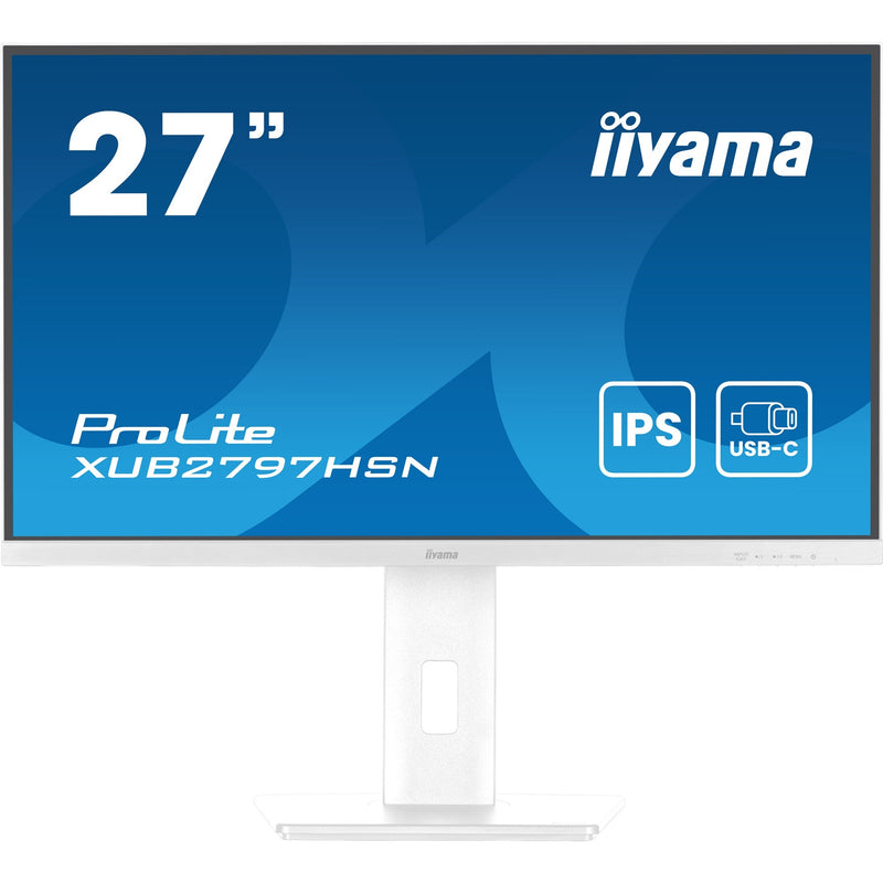 Load image into Gallery viewer, Iiyama prolite xub2797hsn-w2 27 monitor (wit, hdmi, displayport, 3x usb-a, usb-c, rj-45)
