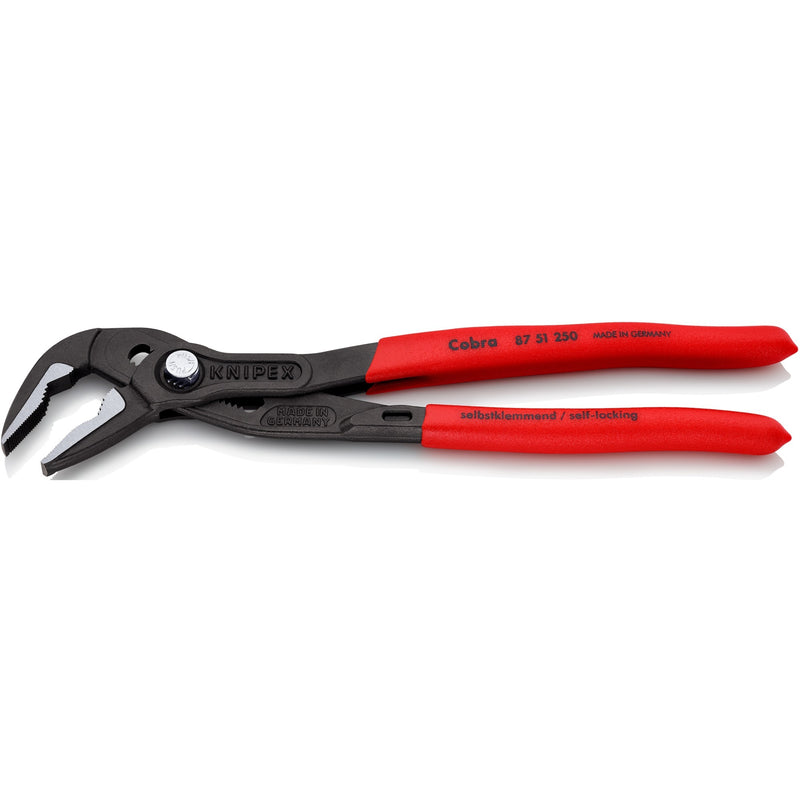 Load image into Gallery viewer, Knipex cobra es waterpomptang 8751250 zweedse- waterpomp-tang (rood, 250 mm)
