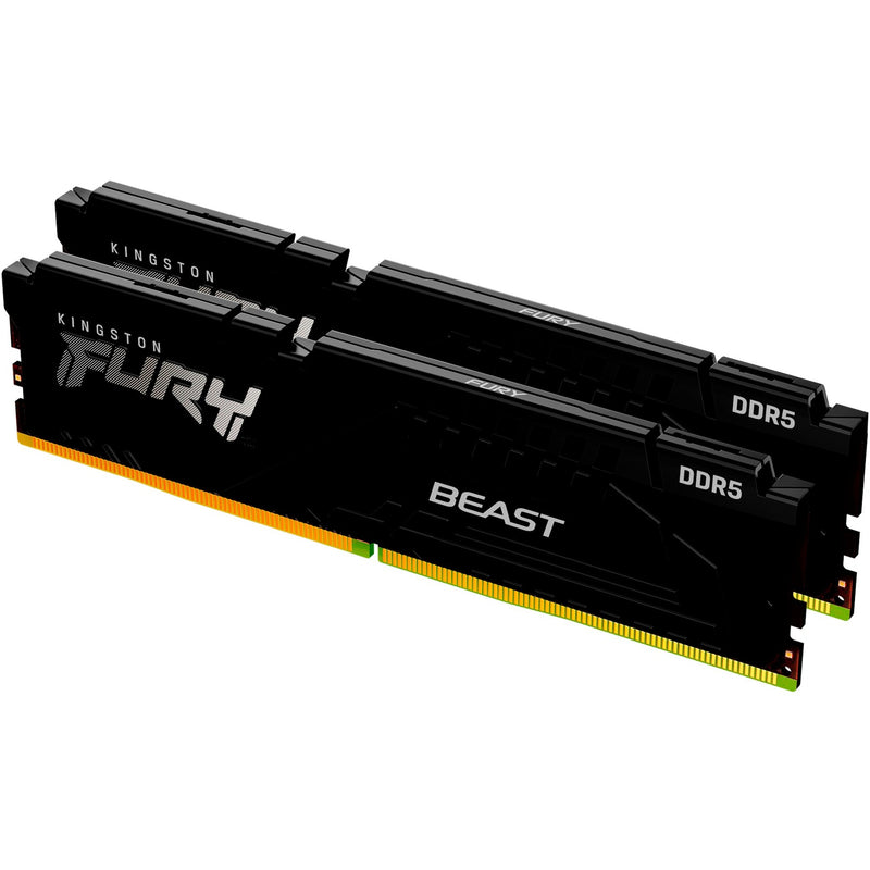 Chargez l'image dans la visionneuse de la galerie, Kingston fury beast 16 gb ddr5-6000 (2x 8 gb) werkgeheugen (zwart, kf560c30bbek2-16, xmp 3.0, expo 1.1)
