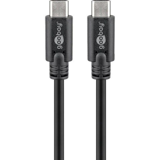 Goobay sync charge super speed usb-c kabel (zwart, 1,5 meter)