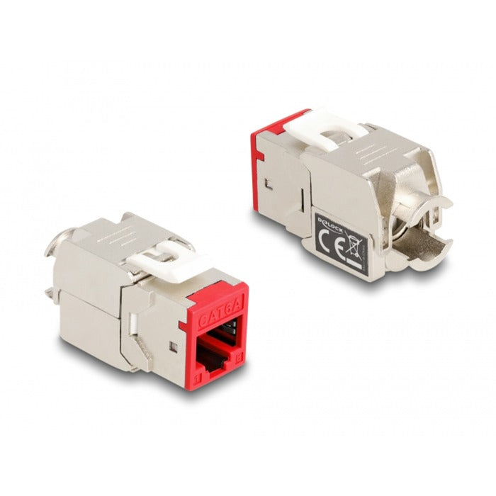 Chargez l'image dans la visionneuse de la galerie, Delock rj45 jack > lsa cat 6a toolfree keystone module (meerkleurig, 8 stuks)
