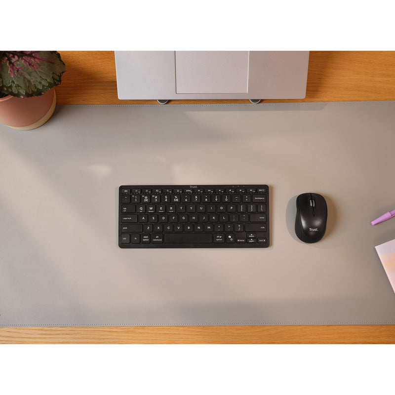 Load image into Gallery viewer, Trust nado ii bluetooth-toetsenbord (zwart, us lay-out (qwerty), scissor switches, 80% (tkl), bluetooth)
