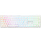 Ducky zero 6108 pure white rgb mechanisch gaming toetsenbord (wit, us lay-out (qwerty), cherry mx2a brown, 100%, rgb leds, double-shot pbt, hot swap, 2.4ghz | bluetooth | usb-c)