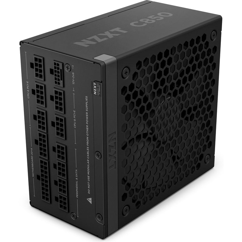Load image into Gallery viewer, Nzxt c850 gold atx 3.1 modulaire 850 watt voeding (zwart, 1x 12v-2x6, 3x pcie)
