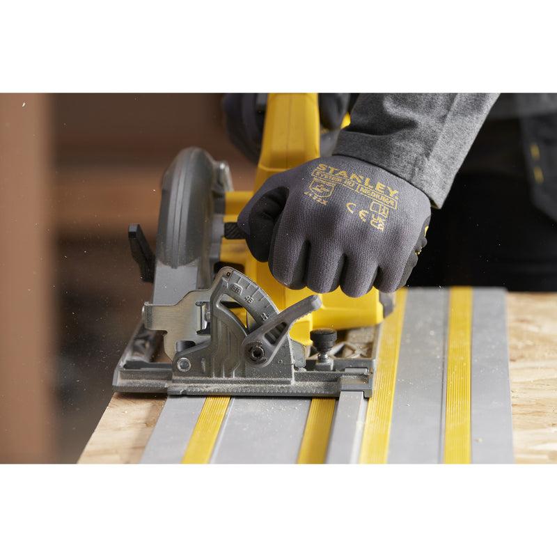 Load image into Gallery viewer, Stanley fatmax v20 18v cirkelzaag 190mm handcirkelzaag (zwart geel, accu en oplader inbegrepen, met koffer)
