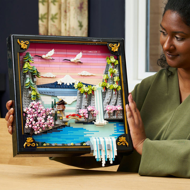 Chargez l'image dans la visionneuse de la galerie, Lego art - landschap met japanse kersenbloesems constructiespeelgoed (31218)
