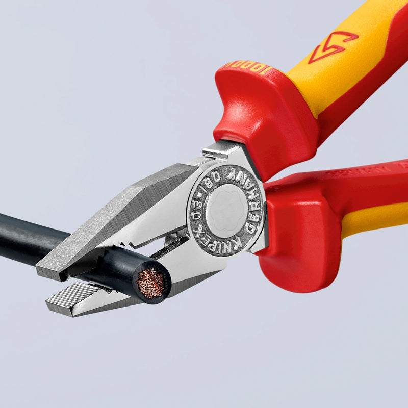 Load image into Gallery viewer, Knipex combitang 03 06 180 combinatietang (rood geel, vde-getest)

