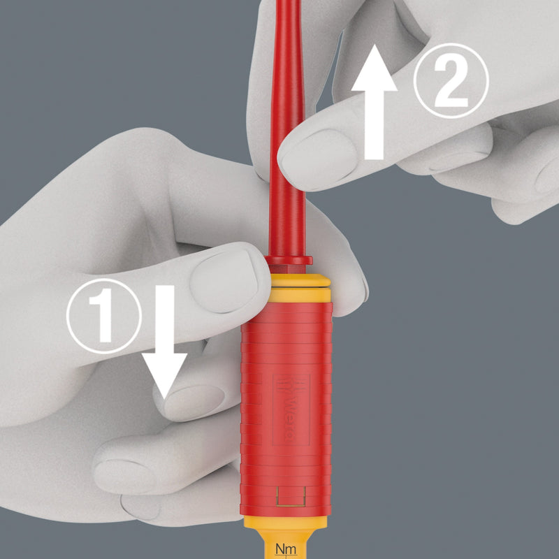 Load image into Gallery viewer, Wera kraftform kompakt vde 16 torque extra slim 1 tool finder schroevendraaier (rood geel, 16‑delig)
