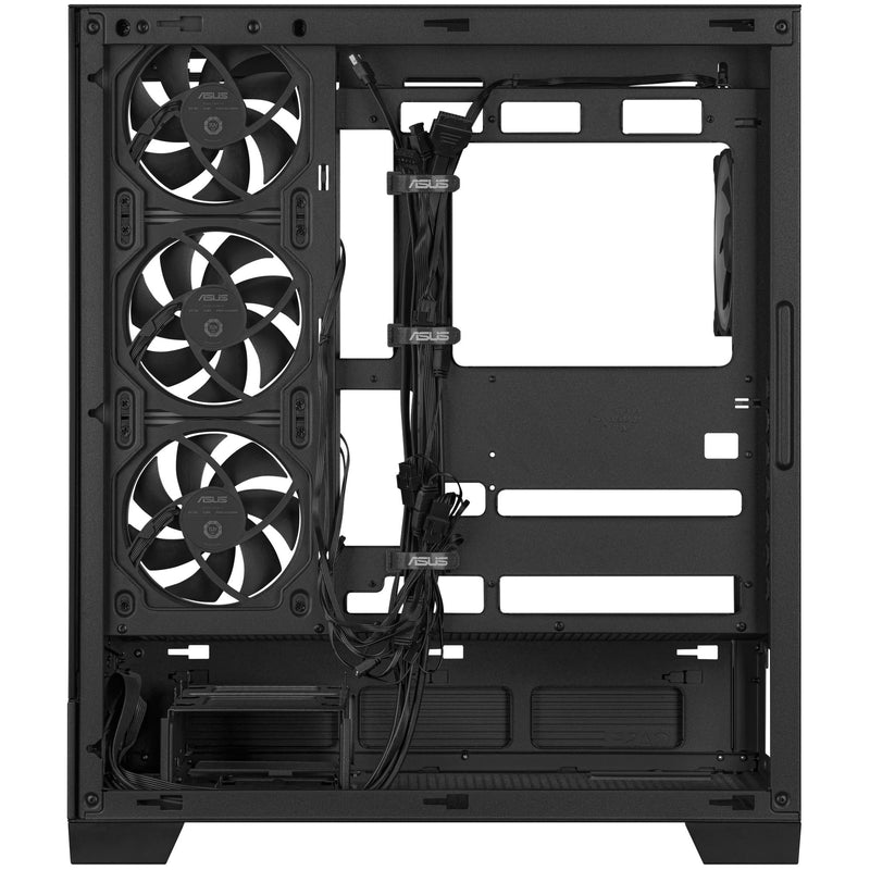 Load image into Gallery viewer, Asus a31 plus midi tower behuizing (zwart | 2x usb-a | 2x usb-c | tempered glass)
