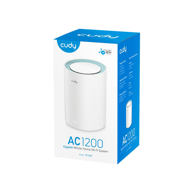 Load image into Gallery viewer, Cudy ac1200 gigabit mesh wi-fi system (1-pack) mesh router (wit)
