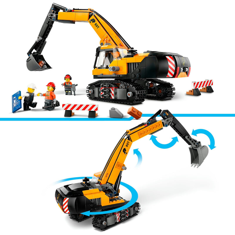 Load image into Gallery viewer, Lego city - gele graafmachine constructiespeelgoed (60420)
