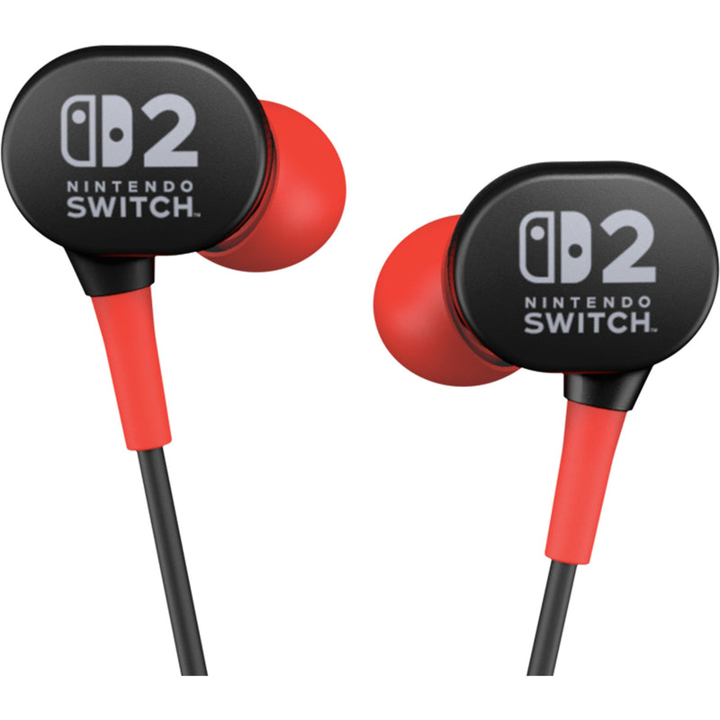 Chargez l'image dans la visionneuse de la galerie, Powera bedrade oordopjes voor nintendo switch 2 in-ear (zwart rood, nintendo switch 2, nintendo switch, nintendo switch - oled model, nintendo switch lite)
