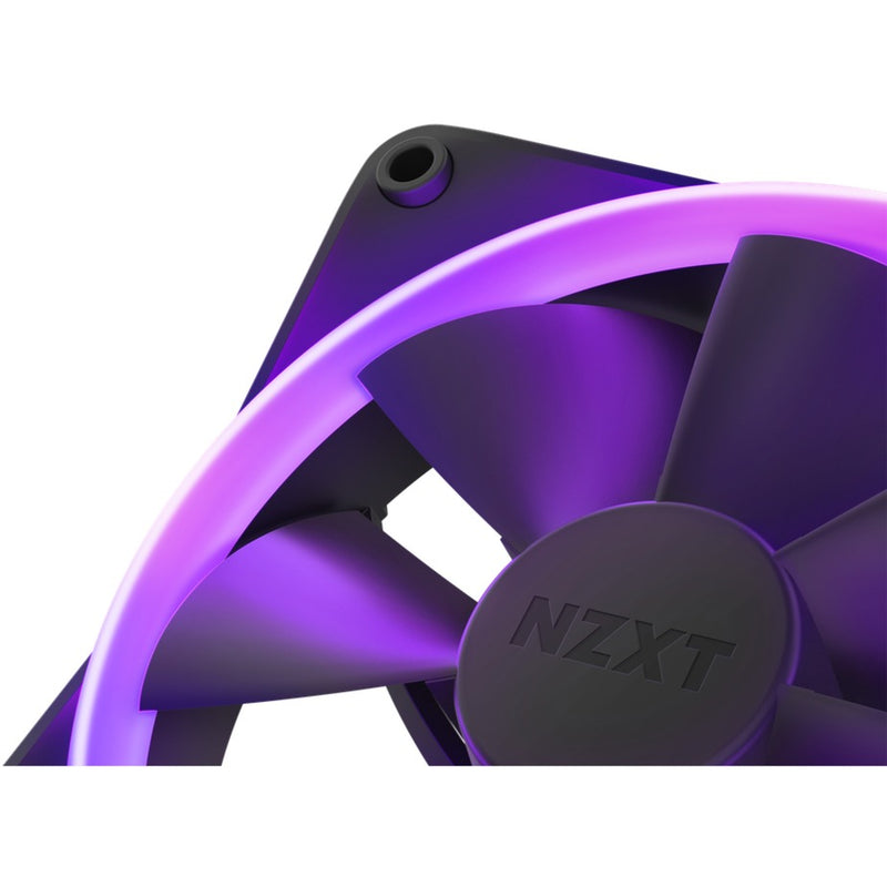 Load image into Gallery viewer, Nzxt f140 rgb case fans (zwart, 2 stuks, 140 x 140 x 26 mm, pwm, incl. controller)
