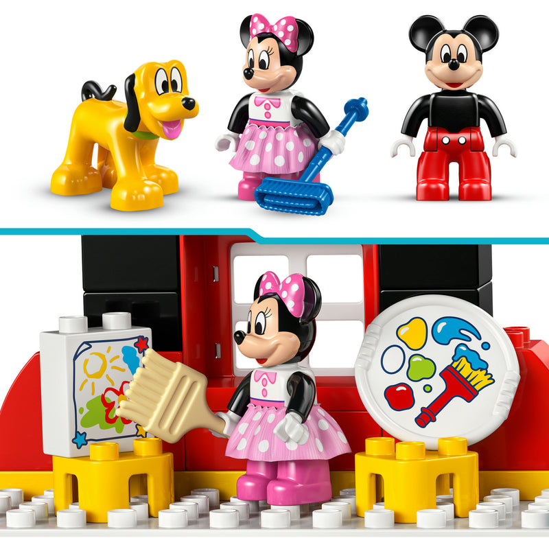 Afbeelding laden in galerijviewer, Lego duplo - mickey mouse clubhuis met minnie en pluto constructiespeelgoed (10465)
