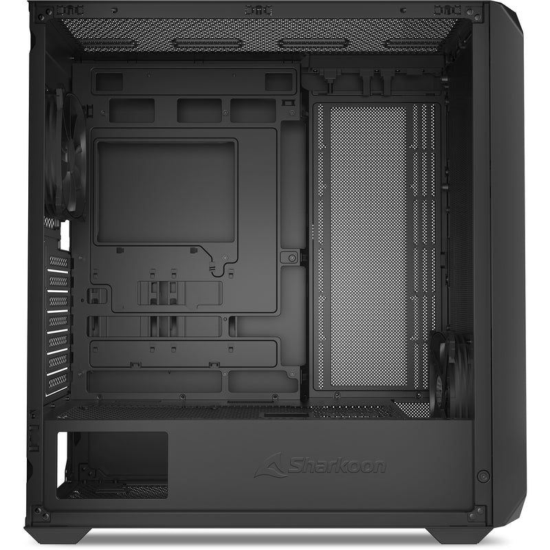 Load image into Gallery viewer, Sharkoon ak2 midi tower behuizing (zwart | 2x usb-a | 1x usb-c)
