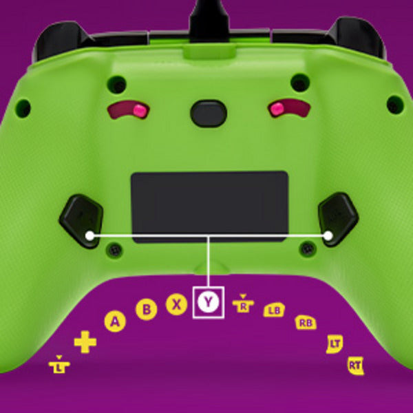 Afbeelding laden in galerijviewer, Powera advantage controller met kabel voor de xbox series x|s - fortnite: glow (neongroen, xbox series x|s, xbox one, pc)
