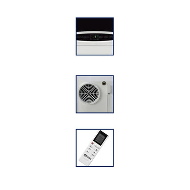 Termozeta airzeta clima c5 airconditioner (wit, koelvermogen 3,5 kw | 12000 btu h)
