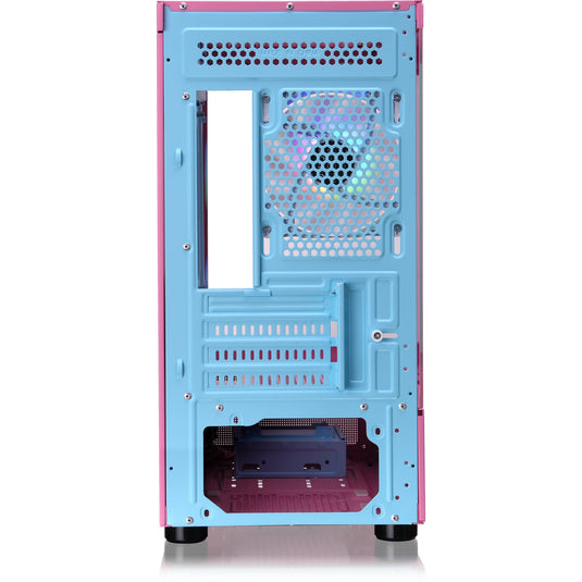 Thermaltake view 170 tg argb mini tower behuizing (roze | 2x usb-a | rgb | tempered glass)