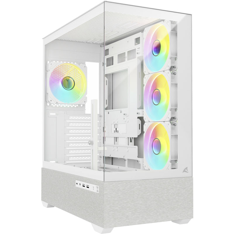 Load image into Gallery viewer, Sharkoon ak7 argb midi tower behuizing (wit | 2x usb-a | 1x usb-c | rgb | window)
