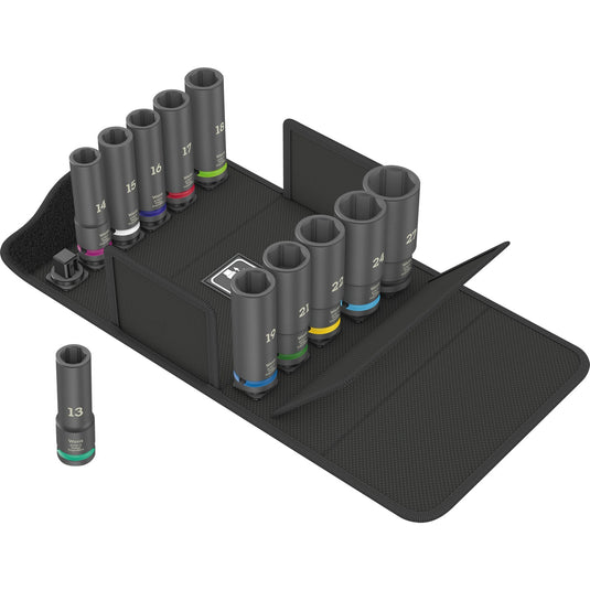 Wera 8790 c impaktor deep set 1 dopsleutel (zwart, 11‑delig)