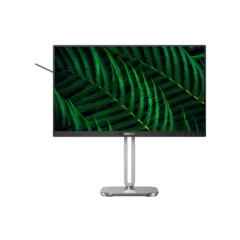 Chargez l'image dans la visionneuse de la galerie, Philips 24b2g5200 23.8 monitor (zilver zwart, vga, hdmi, displayport, usb, audio, 100 hz)
