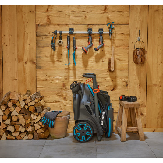 Gardena grasmaaier powermax duo 46 36v (zwart grijs, 2x accu en lader inbegrepen)